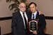Dr. Nagib Callaos, General Chair, giving Professor Shigehiro Hashimoto the "2016 William G. Lesso Memorial Award for Excellence in Engineering."
